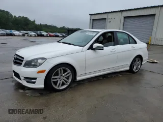 2014 Mercedes-Benz C 250 Sport with VIN WDDGF4HB3EA934865, listed as a Copart auction lot 58044965 with 127,958 mi miles and Salvage title. Bid and sale history available at DreamBid. Image 1.