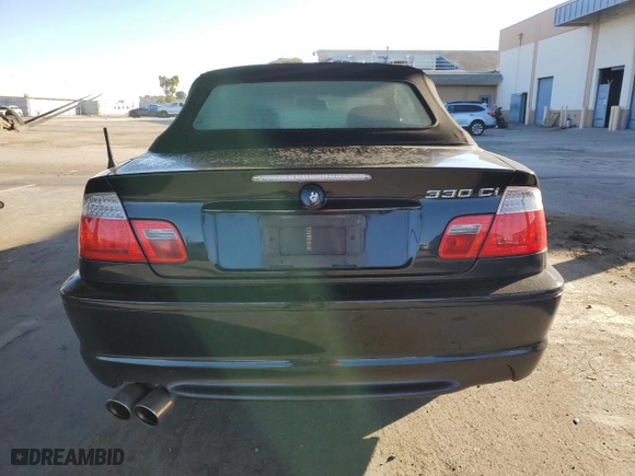 2004 BMW 3 Series 330Ci with VIN WBABW53464PL47636, listed as a Copart auction lot 47105905 with 98,347 mi miles and Salvage Title. Bid and sale history available at carsss.com. Image 6.