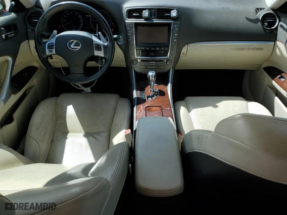 2013 Lexus IS 250 with VIN JTHCF5C20D5063323, listed as a Copart auction lot 50349985 with 92,610 mi miles and Salvage Title. Bid and sale history available at carsss.com. Image 8.