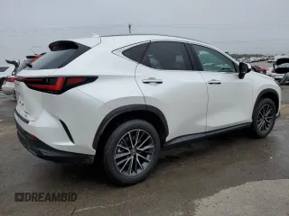 2025 Lexus NX with VIN JTJGGCEZ6S5010795, listed as a Copart auction lot 72822164 with 476 mi miles and Salvage Title. Bid and sale history available at carsss.com. Image 3.