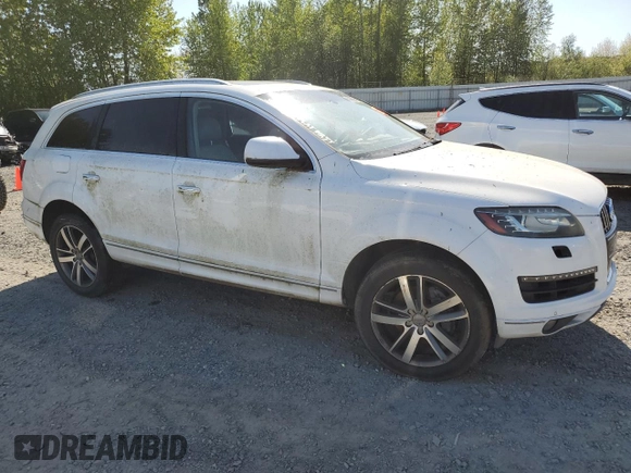 2010 Audi Q7 Premium Plus with VIN WA1LMAFE2AD001536, listed as a Copart auction lot 55660415 with Not provided miles and Clean title. Bid and sale history available at DreamBid. Image 4.