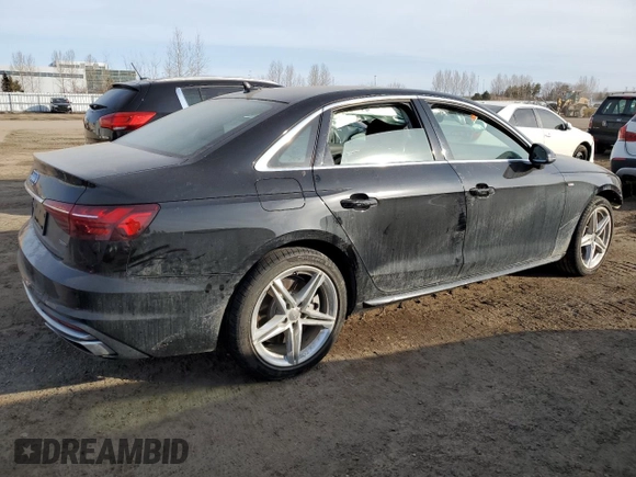 2020 Audi A4 Premium Plus with VIN WAUENAF49LN005872, listed as a Copart auction lot 48748015 with Not provided miles and Salvage title. Bid and sale history available at DreamBid. Image 3.