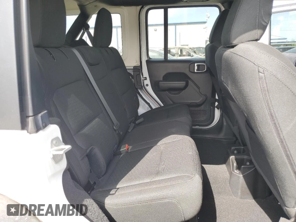 2021 Jeep Wrangler Unlimited Sport S with VIN 1C4HJXDG1MW815830, listed as a Copart auction lot 50634965 with 39,387 mi miles and Salvage title. Bid and sale history available at DreamBid. Image 10.