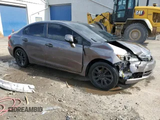 2012 Honda Civic EX with VIN 19XFB2F80CE053287, listed as a Copart auction lot 53332085 with 137,445 mi miles and Salvage Title. Bid and sale history available at DreamBid. Image 4.