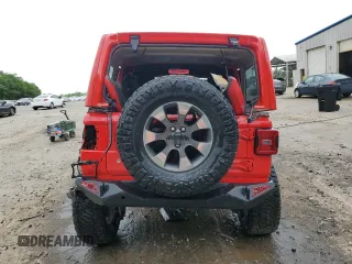 2018 Jeep Wrangler Unlimited Sahara with VIN 1C4HJXEG9JW146717, listed as a Copart auction lot 55062845 with 148,844 mi miles and Salvage title. Bid and sale history available at DreamBid. Image 6.