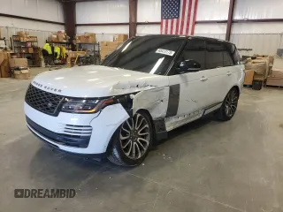 2019 Land Rover Range Rover HSE with VIN SALGS2SVXKA564760, listed as a Copart auction lot 45413175 with 90,383 mi miles and Salvage Title. Bid and sale history available at DreamBid. Image 1.