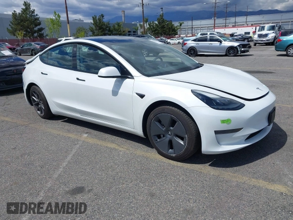 2023 Tesla Model 3 with VIN 5YJ3E1EA5PF502066, listed as a IAAI auction lot 41934960 with 17,926 mi miles and . Bid and sale history available at carsss.com. Image 1.