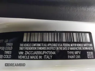 2018 Jeep Renegade Altitude z VIN ZACCJABB6JPH79544, wystawiony jako IAAI lot #41742928 z przebiegiem 59 540 mil mil oraz . Historia ofert i sprzedaży dostępna na DreamBid. Obrazek 9.