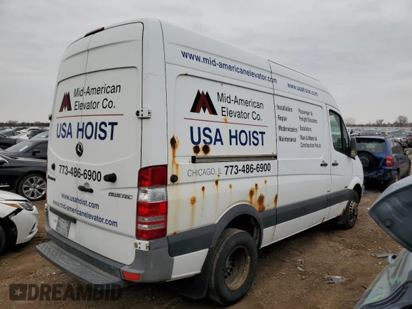 2013 Mercedes-Benz Sprinter with VIN WD3PF3CC4D5742926, listed as a Copart auction lot 53070545 with Not Provided miles and Clean Title. Bid and sale history available at DreamBid. Image 3.