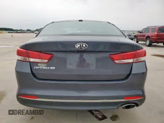 2017 Kia Optima LX with VIN KNAGT4L38H5155488, listed as a Copart auction lot 55551865 with 165,965 mi miles and Salvage title. Bid and sale history available at DreamBid. Image 6.