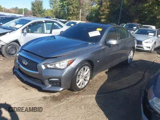 2015 Infiniti Q50 Premium z VIN JN1BV7AR9FM395574, wystawiony jako IAAI lot #40607119 z przebiegiem Nie podano mil oraz . Historia ofert i sprzedaży dostępna na DreamBid. Obrazek 2.