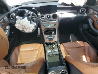 2019 Mercedes-Benz C 43 AMG with VIN 55SWF6EB4KU287626, listed as a Copart auction lot 53647985 with Not provided miles and Salvage title. Bid and sale history available at DreamBid. Image 8.
