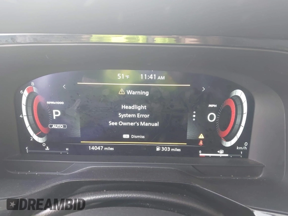 2024 Nissan Pathfinder Platinum with VIN 5N1DR3DK7RC269754, listed as a IAAI auction lot 41684186 with 14,047 mi miles and . Bid and sale history available at DreamBid. Image 7.