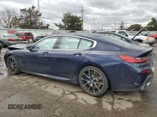 2020 BMW 8 Series M850i with VIN WBAGV8C02LCE55493, listed as a Copart auction lot 47229635 with Not provided miles and Salvage title. Bid and sale history available at DreamBid. Image 2.