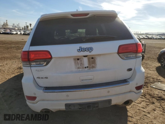 2017 Jeep Grand Cherokee Overland with VIN 1C4RJFCG2HC834328, listed as a Copart auction lot 78094644 with 86,706 mi miles and Salvage Title. Bid and sale history available at carsss.com. Image 6.