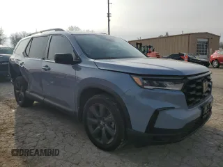 2023 Honda Pilot Sport with VIN 5FNYG2H32PB009562, listed as a Copart auction lot 85781904 with 28,640 mi miles and Salvage Title. Bid and sale history available at carsss.com. Image 4.