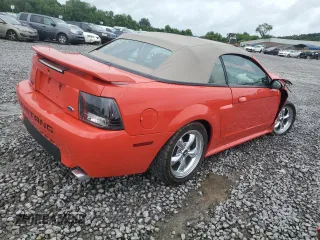 2001 Ford Mustang GT Deluxe with VIN 1FAFP45X01F203123, listed as a Copart auction lot 57983415 with Not provided miles and Salvage title. Bid and sale history available at DreamBid. Image 3.