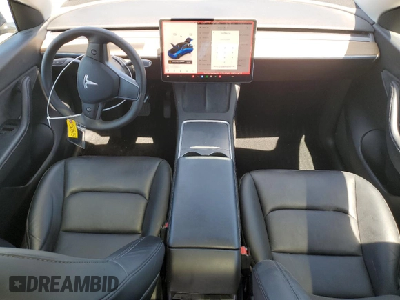 2022 Tesla Model Y Long Range z VIN 7SAYGDEEXNF444122, wystawiony jako Copart lot #54344735 z przebiegiem 33 230 mil mil oraz Szkody całkowita. Historia ofert i sprzedaży dostępna na DreamBid. Obrazek 8.