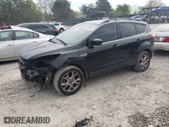 2013 Ford Escape SE with VIN 1FMCU0GX2DUA16831, listed as a Copart auction lot 53282885 with 105,781 mi miles and Salvage Title. Bid and sale history available at carsss.com. Image 1.