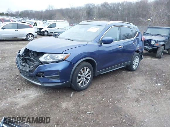 2019 Nissan Rogue SV with VIN KNMAT2MT9KP517402, listed as a IAAI auction lot 41039794 with 116,725 mi miles. Bid and sale history available at carsss.com. Image 2.