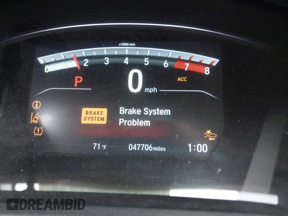 2017 Honda CR-V EX-L with VIN 2HKRW2H83HH625986, listed as a IAAI auction lot 42176162 with 47,706 mi miles. Bid and sale history available at carsss.com. Image 15.