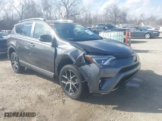 2017 Toyota RAV4 SE with VIN JTMJFREV5HJ704650, listed as a IAAI auction lot 41808708 with 53,637 mi miles. Bid and sale history available at carsss.com. Image 1.