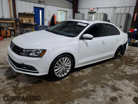 2016 Volkswagen Jetta SEL z VIN 3VWL07AJ1GM375705, wystawiony jako Copart lot #52502345 z przebiegiem 106 185 mil mil oraz Szkoda całkowita • Salvage title. Historia ofert i sprzedaży dostępna na DreamBid. Obrazek 1.