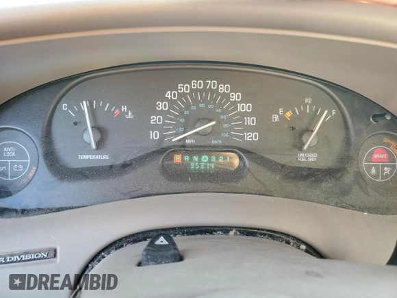 1998 Buick Century Limited with VIN 2G4WY52M6W1571727, listed as a Copart auction lot 75945084 with 95,314 mi miles and Salvage Title. Bid and sale history available at carsss.com. Image 9.