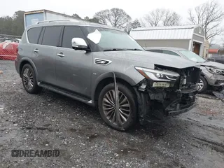2018 Infiniti QX80 with VIN JN8AZ2NE7J9195445, listed as a IAAI auction lot 41409349 with 133,241 mi miles and . Bid and sale history available at DreamBid. Image 1.