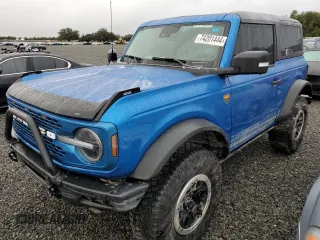 2022 Ford Bronco with VIN 1FMDE5CP3NLB42773, listed as a Copart auction lot 74201444 with 0 mi miles and Salvage Title. Bid and sale history available at carsss.com. Image 1.