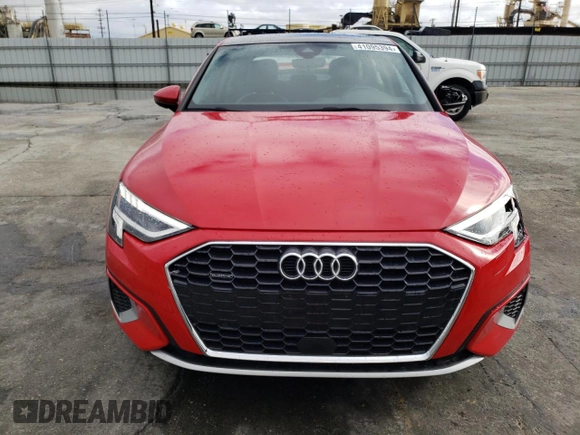2023 Audi A3 Premium with VIN WAUGUDGY4PA044865, listed as a Copart auction lot 41095394 with 19,035 mi miles. Bid and sale history available at carsss.com. Image 5.