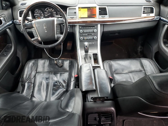 2010 Lincoln MKS with VIN 1LNHL9DR4AG605716, listed as a Copart auction lot 49903275 with 162,596 mi miles and Salvage Title. Bid and sale history available at DreamBid. Image 8.