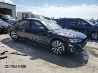 2024 Audi A8 with VIN WAULDAF81RN008674, listed as a Copart auction lot 68682444 with 539 mi miles and Salvage Title. Bid and sale history available at carsss.com. Image 4.