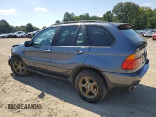 2002 BMW X5 3.0i with VIN 5UXFA53502LV72861, listed as a Copart auction lot 72165804 with 184,596 mi miles and Salvage Title. Bid and sale history available at carsss.com. Image 2.