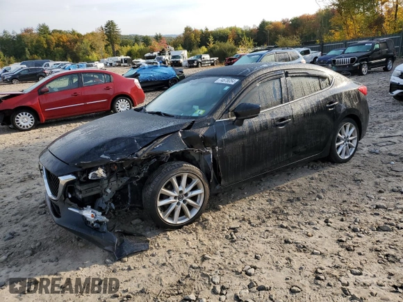 2017 Mazda 3 Grand Touring with VIN JM1BN1W39H1141169, listed as a Copart auction lot 74678054 with 158,067 mi miles and Salvage Title. Bid and sale history available at DreamBid. Image 1.