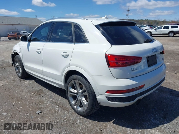 2016 Audi Q3 Prestige with VIN WA1GFCFS9GR022778, listed as a IAAI auction lot 41986610 with 14,508 mi miles. Bid and sale history available at carsss.com. Image 3.