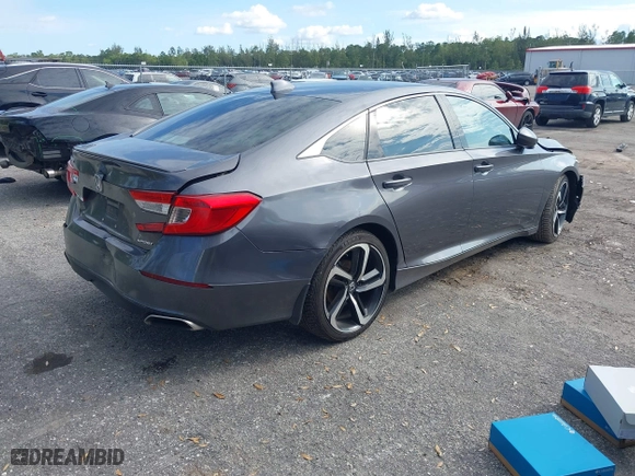 2020 Honda Accord Sedan Sport with VIN 1HGCV1F3XLA138506, listed as a IAAI auction lot 41175205 with 94,261 mi miles. Bid and sale history available at carsss.com. Image 4.