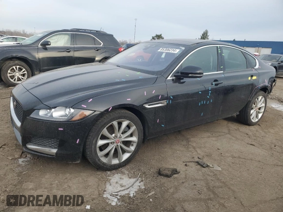 2018 Jaguar XF 25t Premium with VIN SAJBJ4FX8JCY69691, listed as a Copart auction lot 85306234 with 50,143 mi miles and Salvage Title. Bid and sale history available at carsss.com. Image 1.