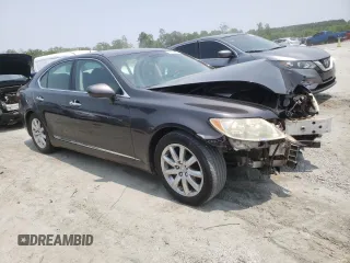 2008 Lexus LS 460 with VIN JTHBL46F885070054, listed as a Copart auction lot 58732475 with 195,422 mi miles and Salvage title. Bid and sale history available at DreamBid. Image 4.