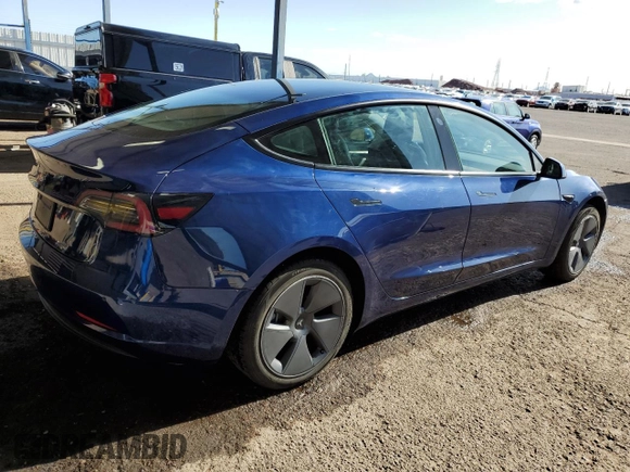 2022 Tesla Model 3 with VIN 5YJ3E1EA9NF288499, listed as a Copart auction lot 52202955 with 86,372 mi miles and Clean Title. Bid and sale history available at DreamBid. Image 3.