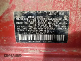 2021 Subaru Crosstrek with VIN JF2GTAAC0M9678688, listed as a Copart auction lot 81282904 with 51,571 mi miles and Non repairable. Bid and sale history available at DreamBid. Image 14.