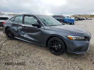 2024 Honda Civic Sport with VIN 2HGFE2F53RH592613, listed as a Copart auction lot 56556885 with 10,849 mi miles and Salvage title. Bid and sale history available at DreamBid. Image 4.