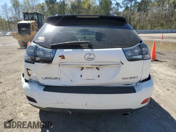 2004 Lexus RX 330 with VIN JTJGA31U040017267, listed as a Copart auction lot 49389495 with 143,253 mi miles and Salvage Title. Bid and sale history available at DreamBid. Image 6.