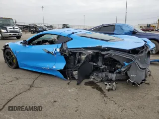 2022 Chevrolet Corvette 2LT with VIN 1G1YB2D45N5121874, listed as a Copart auction lot 44757845 with 2,047 mi miles and Salvage Title. Bid and sale history available at carsss.com. Image 2.
