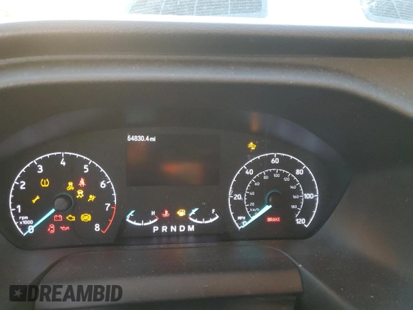 2020 Ford Transit Cargo with VIN 1FTBW1X84LKA64821, listed as a Copart auction lot 43793575 with 54,830 mi miles and Salvage title. Bid and sale history available at DreamBid. Image 9.