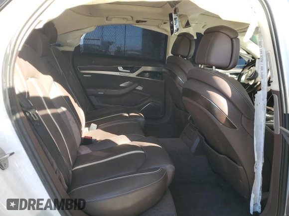 2016 Audi A8 L 4.0T Sport with VIN WAU43AFD9GN012148, listed as a Copart auction lot 86842964 with Not Provided miles and Salvage Title. Bid and sale history available at carsss.com. Image 10.
