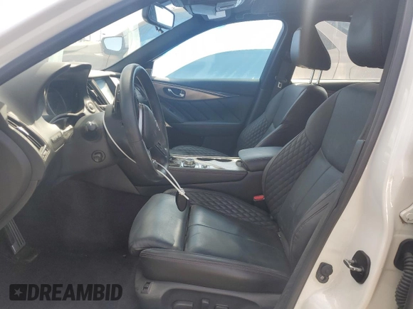 2018 Infiniti Q50 Red Sport 400 with VIN JN1FV7AR2JM480539, listed as a Copart auction lot 49141695 with 81,523 mi miles and Salvage Title. Bid and sale history available at DreamBid. Image 7.