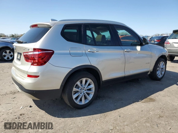 2015 BMW X3 xDrive28i with VIN 5UXWX9C53F0D45924, listed as a Copart auction lot 51139555 with 122,083 mi miles and Salvage Title. Bid and sale history available at carsss.com. Image 3.