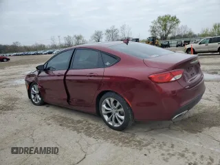 2015 Chrysler 200 S with VIN 1C3CCCDG9FN656436, listed as a Copart auction lot 52453635 with 61,976 mi miles and Salvage Title. Bid and sale history available at carsss.com. Image 2.