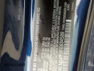 2015 BMW Z4 sDrive35is with VIN WBALM1C59FE634589, listed as a Copart auction lot 67096594 with 0 mi miles and Salvage Title. Bid and sale history available at carsss.com. Image 12.